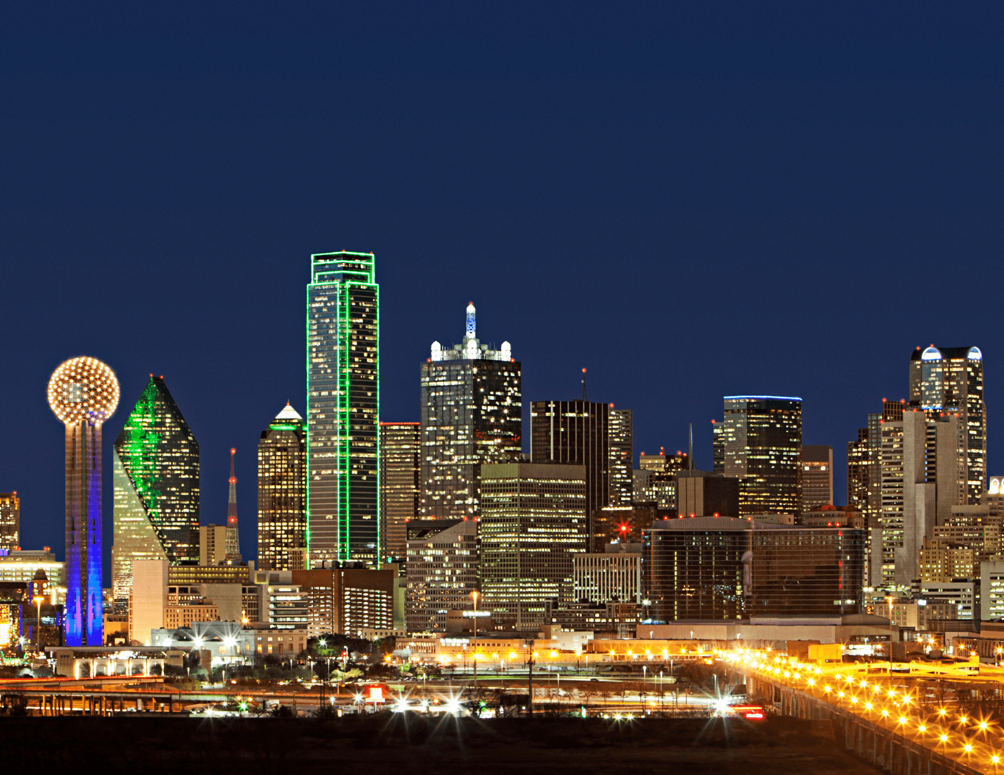 Imagen de Dallas y DFW para la pagina de mercado de asesoria inmobiliaria comercial.