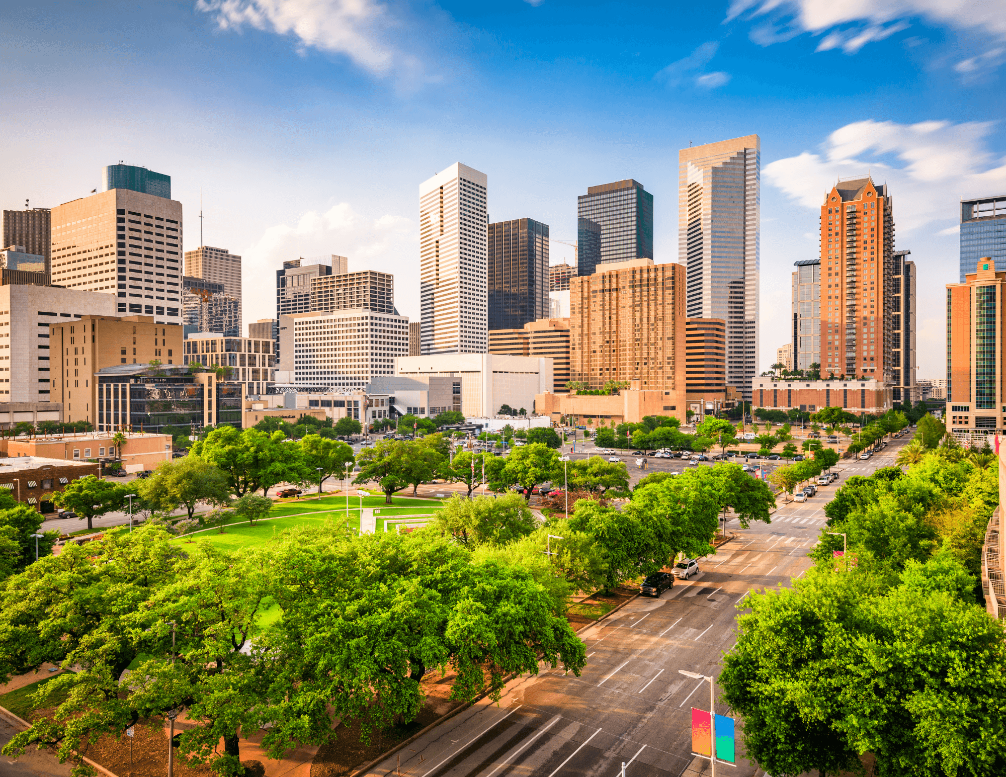 Houston skyline image representing local commercial real estate market coverage.